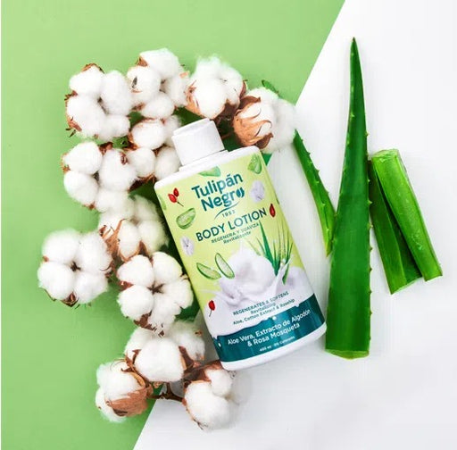 Loção Corporal com Aloe Vera, Algodão e Rosa Mosqueta 400ml - Tulipan Negro - 2
