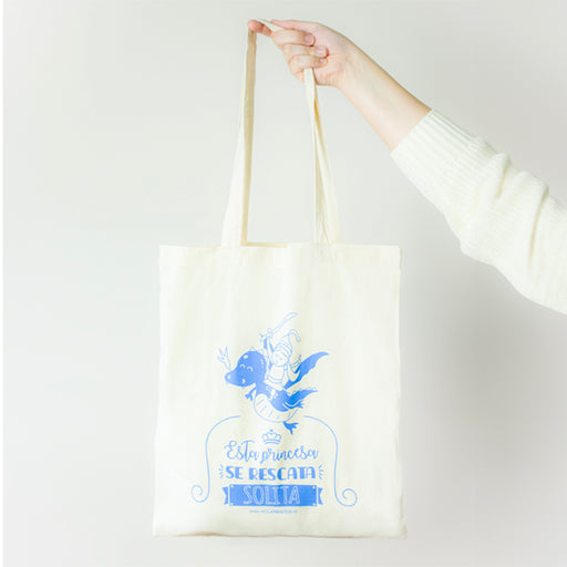 Tote Bag Princesa - Esta Princesa se resgata sozinha - Hola Princesa Diy - 1