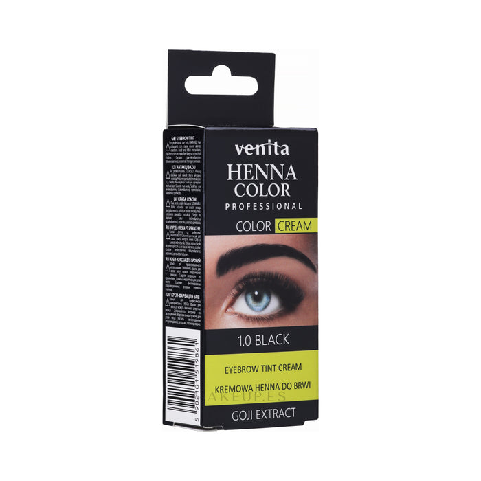 Henna para Sobrancelhas em Creme - Venita : BLACK Goji Extract - 1