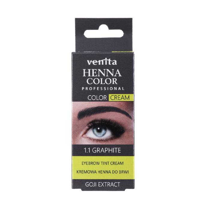 Henna para Sobrancelhas em Creme - Venita : GRAPHITE Goji Extract - 1