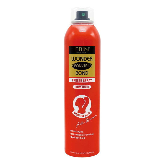 Spray Fixador Wonder Ponytail Bond Freeze 245ml - Ebin New York : Firm Hold Medium Hair - 1
