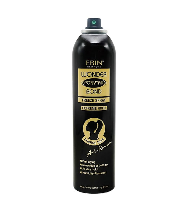 Spray Fixador Wonder Ponytail Bond Freeze 245ml - Ebin New York : Extreme Hold - Coarse Hair - 1