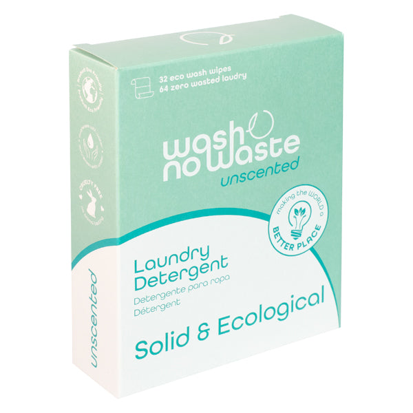 Tiras de detergente biodegradáveis - sem fragrância - Wash No Waste - 2