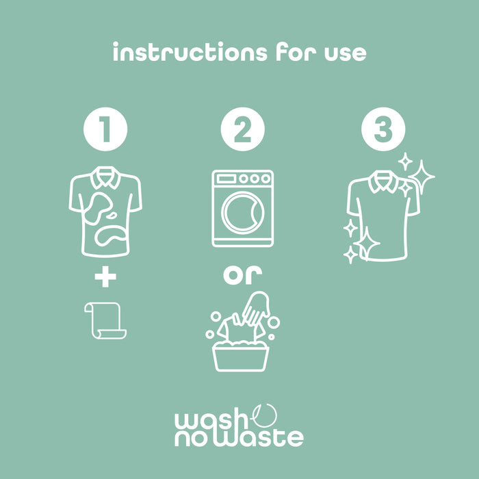 Tiras de detergente biodegradáveis - pacote de 3 - lavanda, brisa do oceano e sem fragrância - Wash No Waste - 3