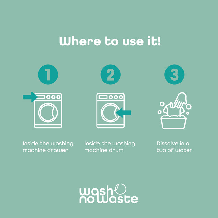 Tiras de detergente biodegradáveis - pacote de 3 - lavanda, brisa do oceano e sem fragrância - Wash No Waste - 6