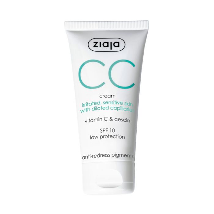 Cc Creme Corretivo Peles Irritadas e Sensíveis Spf 10 - Anti-vermelhidão 50 ml - Ziaja - 1