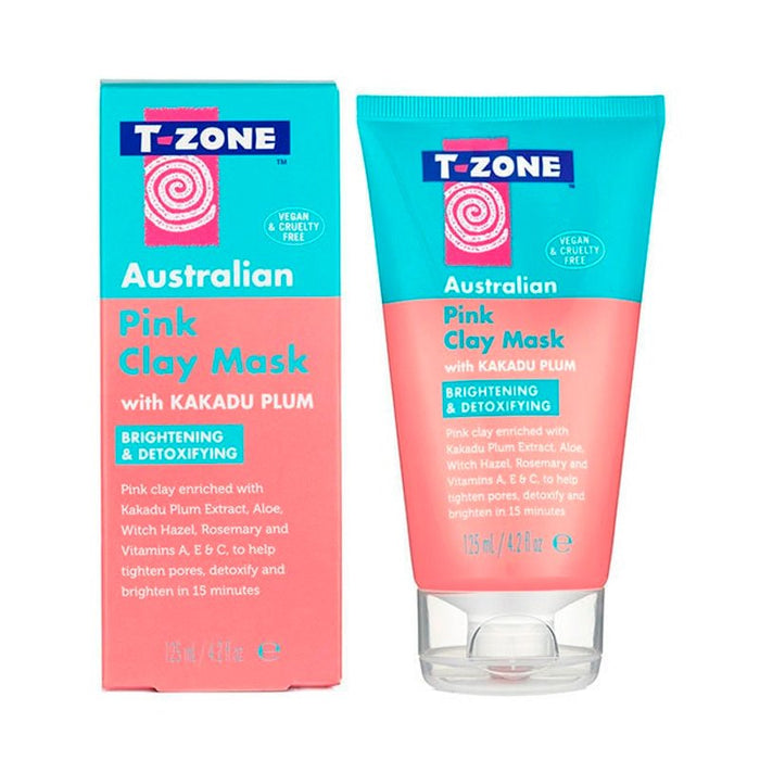 Máscara facial de argila rosa australiana 75 ml - T-zone - 1
