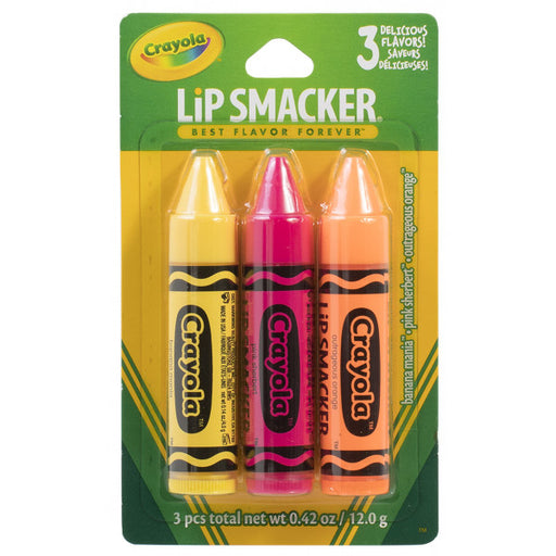 Conjunto de Três Batons Labiais Crayola - Lip Smacker - 1