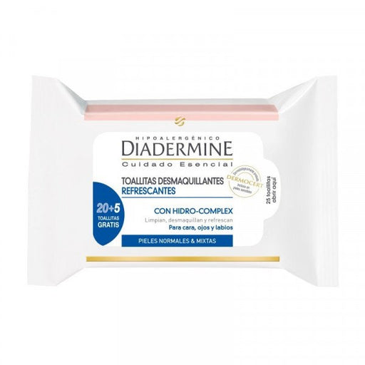 Toalhetes removedores de maquilhagem refrescantes - Diadermine - 1