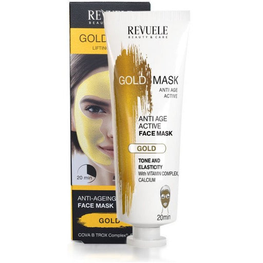 Máscara facial com efeito lifting dourado - Revuele - 1