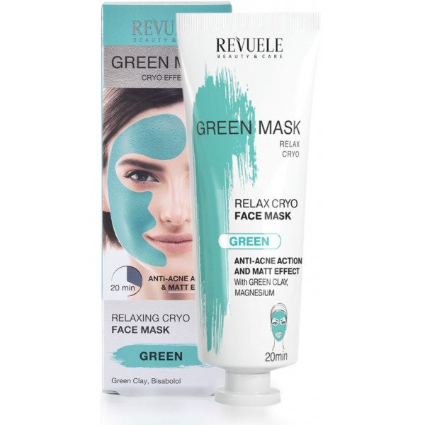 Green Mask Cryo Effect Anti-acne - Revuele - 1