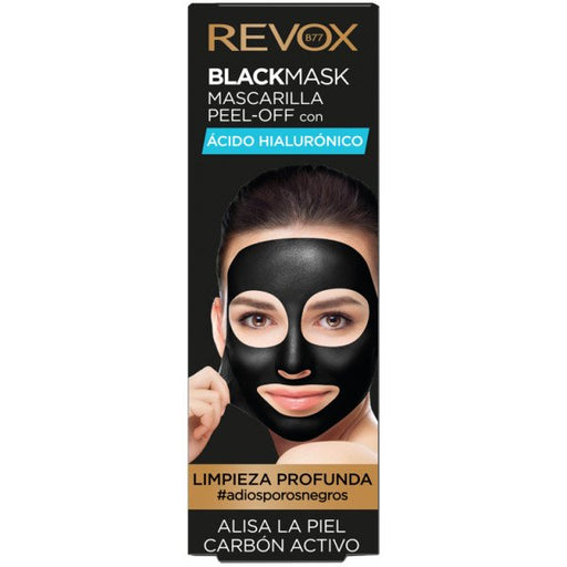 Máscara preta com ácido hialurônico - Revox - 2