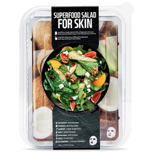 Pack Superfood Salad Sparkle Dazzle Masks: 7 unidades - Farmskin - 1