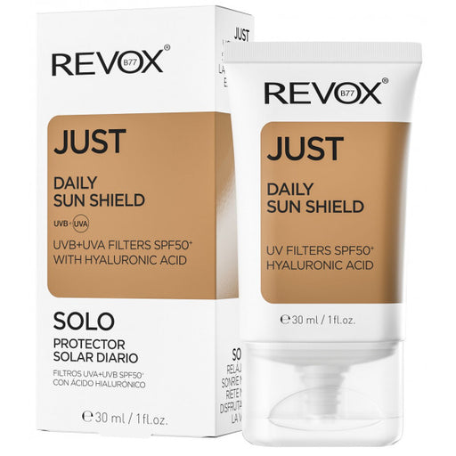 Just Daily Sunscreen Spf50+ com ácido hialurônico Daily Sun Shield - Revox - 1