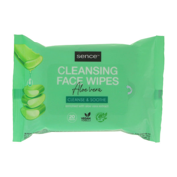 Toalhetes de limpeza facial - Sence Beauty: Aloe Vera - 3
