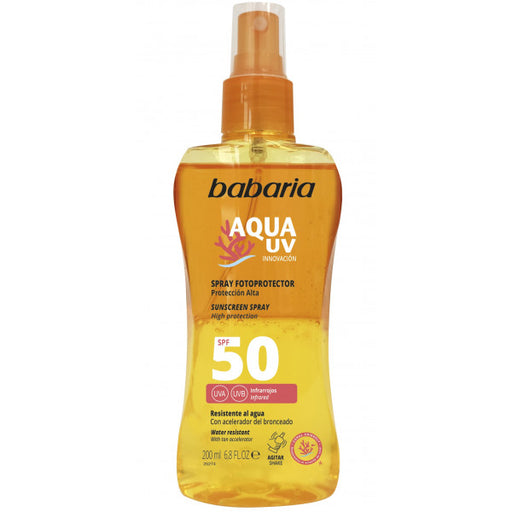 Spray Fotoprotetor Aqua Uv - Babaria: SPF 50 200ML - 1