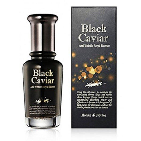 Sérum Facial Antirrugas com Extrato de Caviar - Black Caviar Antirrugas Royal Essence 45 ml - Holika Holika - 1