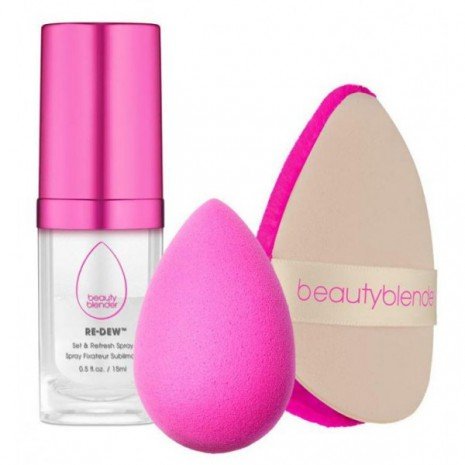 Pacote de maquiagem com esponjas brilho a noite toda Kit de rosto impecável - Beauty Blender - 1