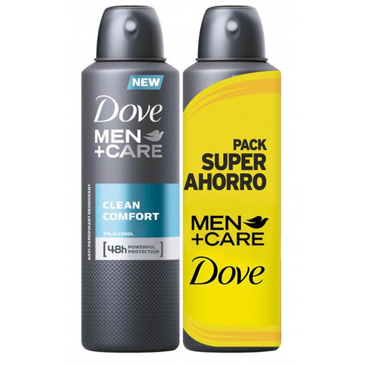 Desodorante Men Care Clean Comfort - Dove: 2 x 200ML - 1