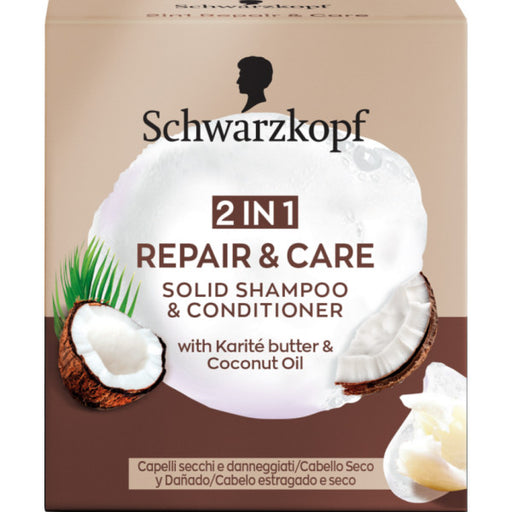 Shampoo Sólido 2 em 1 Cuidado de Reparação - Schwarzkopf - 1