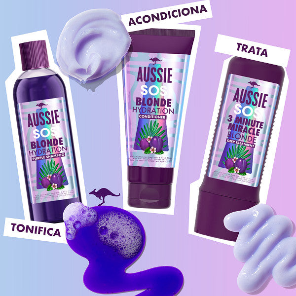 Shampoo Hidratante Roxo para Cabelos Loiros: 290 ml - Aussie - 6