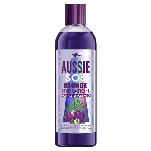 Você é um shampoo hidratante roxo para cabelos loiros - Aussie: 490 ML - 1