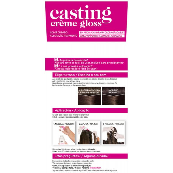 Casting Creme Gloss Tintes - L&#39;oreal Paris - L'oreal Paris: 300 Castaño Oscuro - 3