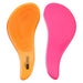 Escova de cabelo livre de emaranhados - laranja neon/rosa choque - Cala - 1