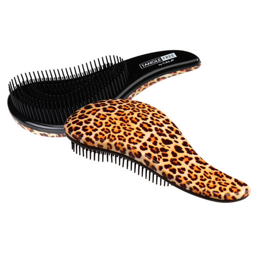Cepillo para el Cabello - Escova de cabelo sem emaranhados (preto / marrom leopardo) - Cala - 1