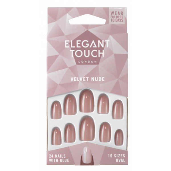 Unhas Postiças Nude Velvet - Elegant Touch - 1