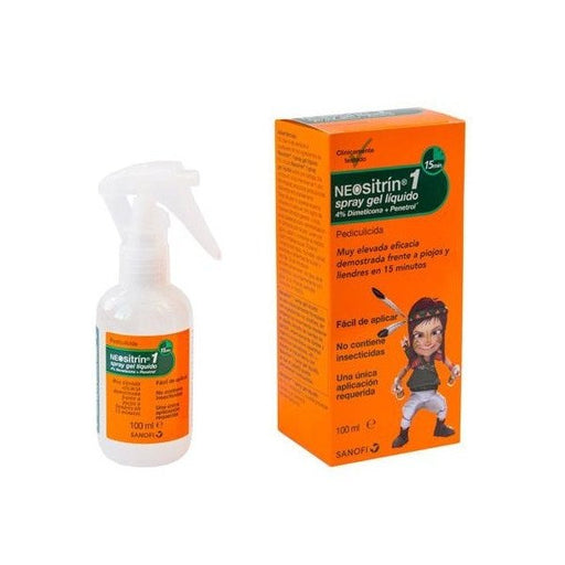Spray de gel líquido anti-piolhos - Neositrin: 100ml - 1