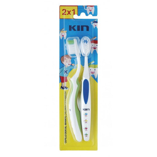 Conjunto de 2 Escovas de Dentes Infantis - Kin - 1