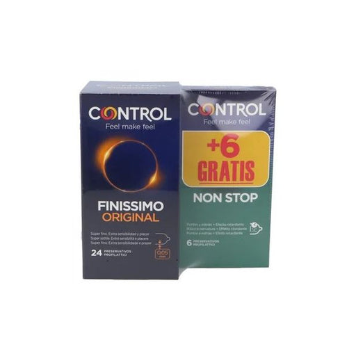 Pacote Preservativos Finissimo + Non Stop - Control - 1
