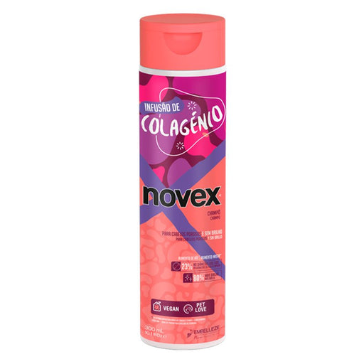 Shampoo Colágeno - Cabelos porosos e opacos - Novex - 1