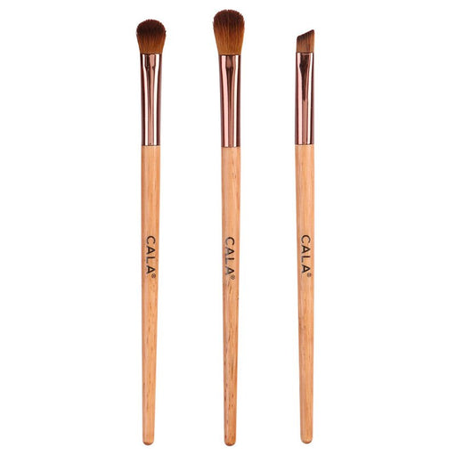 Conjunto de pincéis - trio de pincéis de olho de bambu natural - Cala - 1