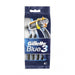 Blister de 3 lâminas descartáveis - azul 3 - 4 unidades - Gillette - 1