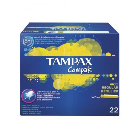 Tampones con Aplicador Compak Regular - 22 Uds - Tampax - 1