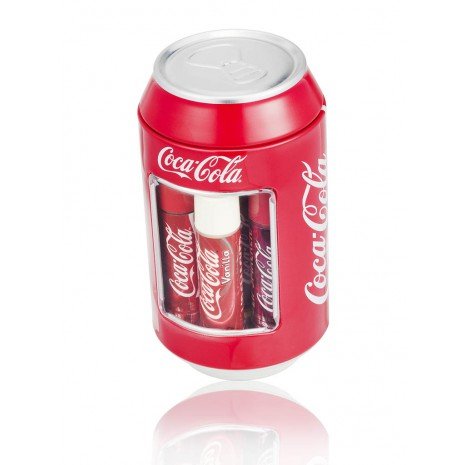 Conjunto de 6 bálsamos labiais em lata clássica da Coca Cola - sortidos - Lip Smacker - 1