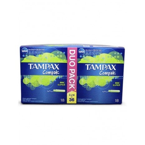 Tampones Super Duo Pack X 36 Uds - Compak - Tampax - 1