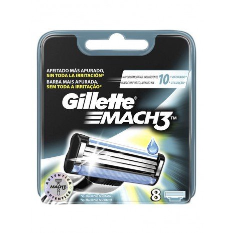 Recarga de navalha - Mach3 8 - Gillette - 1