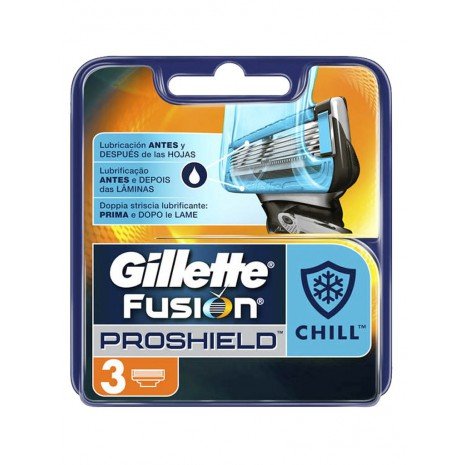 Recarga Razor - Fusion Proshield Chill 3 - Gillette - 1