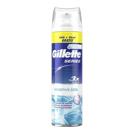 Espuma de Barbear Sensitive Cool Spray - Série - 250 ml - Gillette - 1