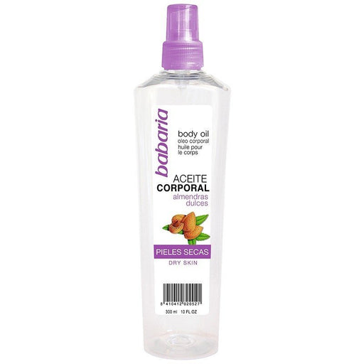 Spray de óleo corporal de amêndoa doce para pele muito seca - 300 ml - Babaria - 1