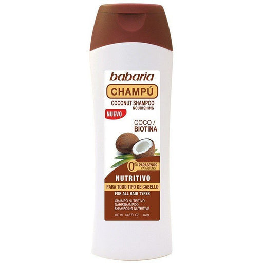 Shampoo de Coco e Biotina - 400 ml - Babaria - 1