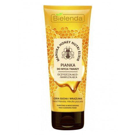 Espuma de Limpeza Nutritiva - Manuka Honey Nutri Elixir 175 gr - Bielenda - 1
