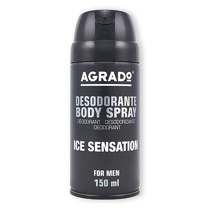 Desodorante Spray Corporal para Homens - Sensação de Gelo - Agrado - 1