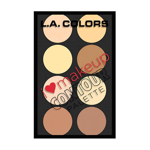 I Heart Makeup Face Contour Palette - L.A. Colors: I Heart Makeup Contour Palette - Light/Medium - 2