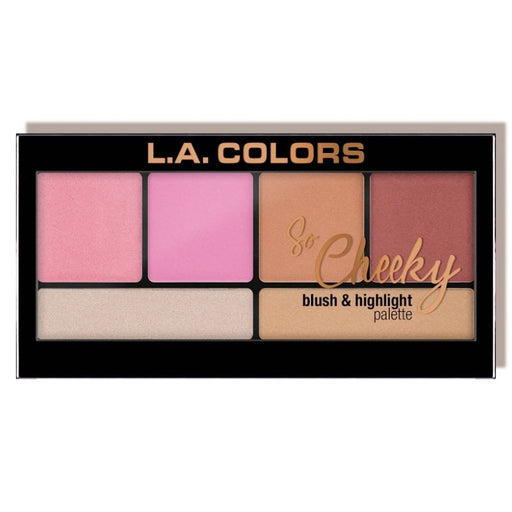 paleta de blush e iluminador so Cheeky - L.A. Colors: Pink and Playful - 2