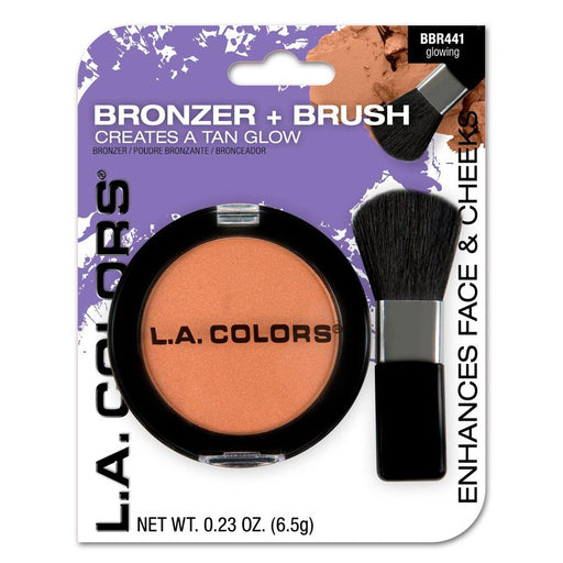 Bronzer + Pincel - L.A. Colors - 1