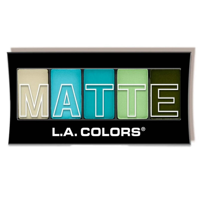 Paleta de Sombras Matte 5 Cores - L.A. Colors: Teal Argyle - 3